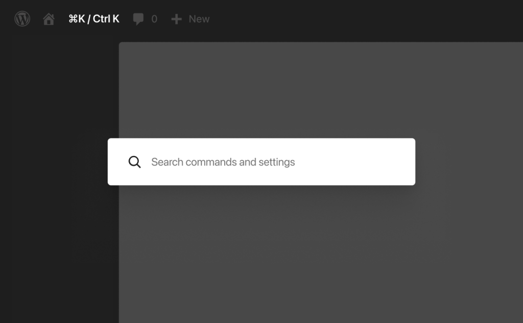 WordPress 7.0のCommand Paletteショートカット